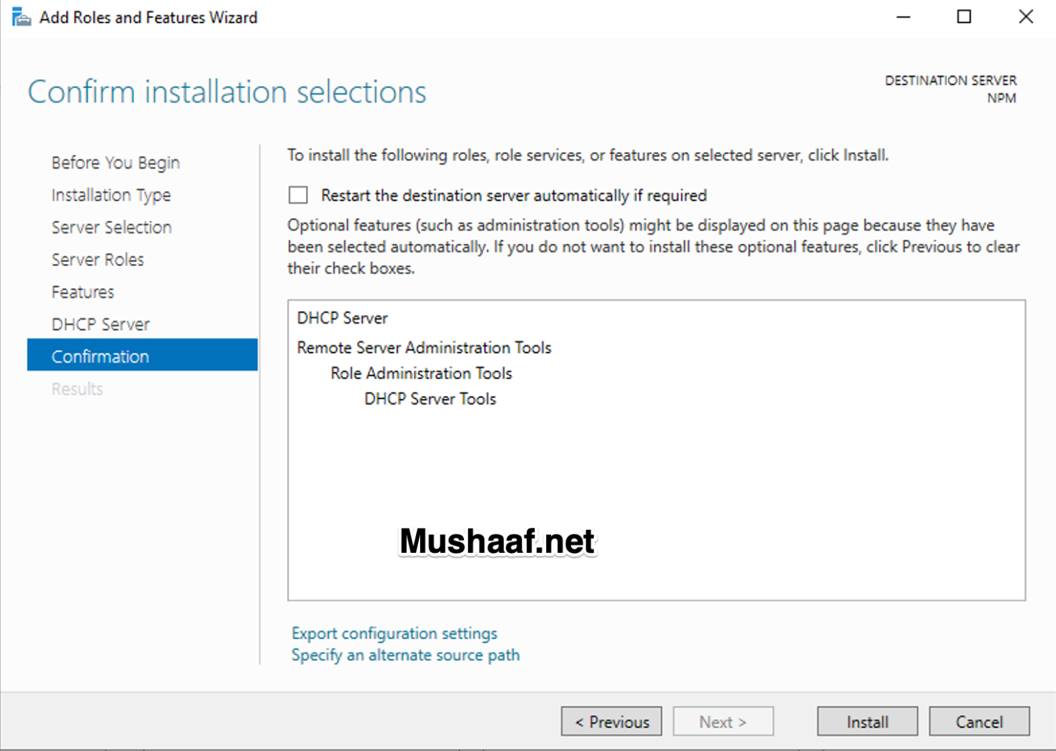 Install And Configure DHCP Server On Windows Server 2019 – Mushaaf Blog