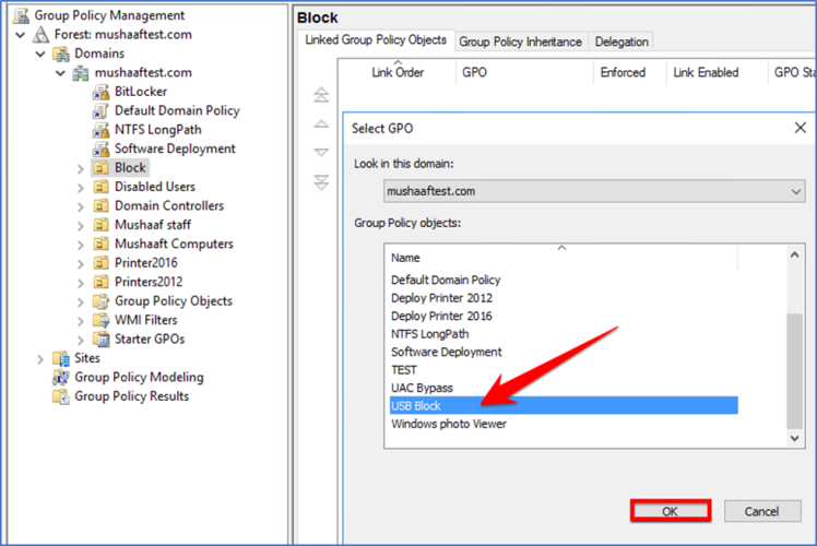 How to use a Group Policy Object to block access to USB storage devices