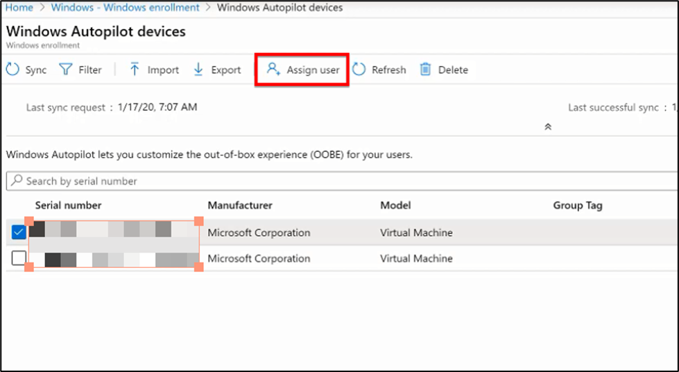 Onboard devices to Intune via Windows Autopilot Deployment Program